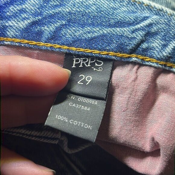 PRPS El Camino Boyfriend Taper Jeans w/ pearl detail size 29 - Picture 5 of 13
